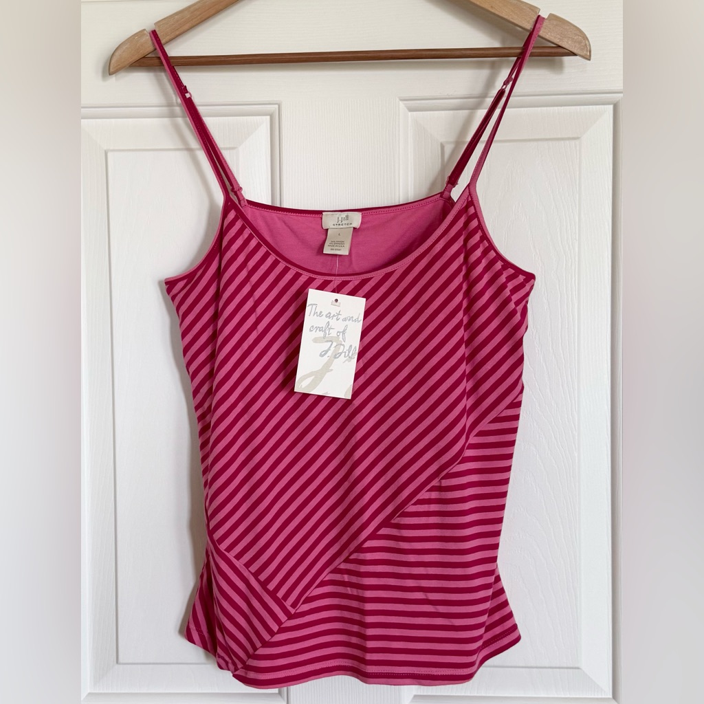 J. Jill Pink Striped Camisole